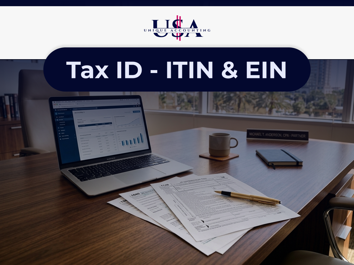 Tax identification documents and calculator for ITIN and EIN applications